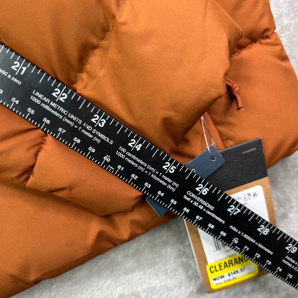The North Face Aconcagua 3 Jacket Mens XL Burnt Umber Puffer Down Insulated‎